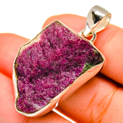 Ruby Zoisite Pendants handcrafted by Ana Silver Co - PD10029