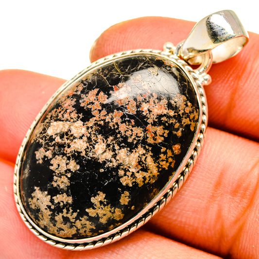 Fireworks Obsidian Pendants handcrafted by Ana Silver Co - PD10040