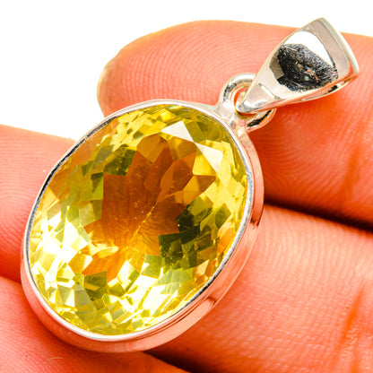 Lemon Quartz Pendants handcrafted by Ana Silver Co - PD10058