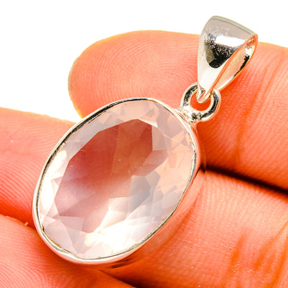 Rose Quartz Pendants handcrafted by Ana Silver Co - PD10066