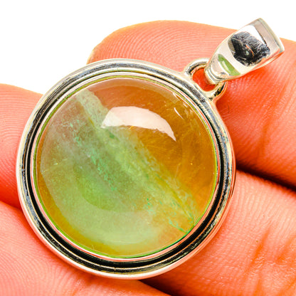 Green Fluorite Pendants handcrafted by Ana Silver Co - PD10072