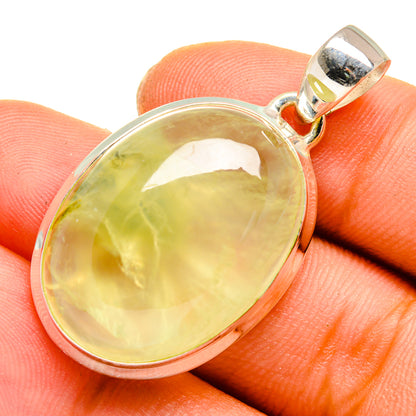 Prehnite Pendants handcrafted by Ana Silver Co - PD10074