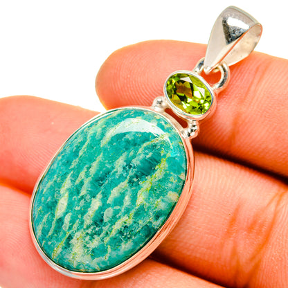 Amazonite Pendants handcrafted by Ana Silver Co - PD10077
