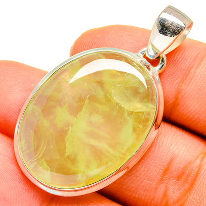 Prehnite Pendants handcrafted by Ana Silver Co - PD10079