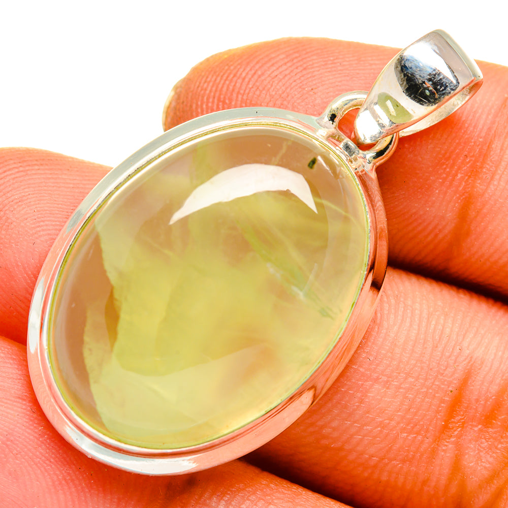 Prehnite Pendants handcrafted by Ana Silver Co - PD10080