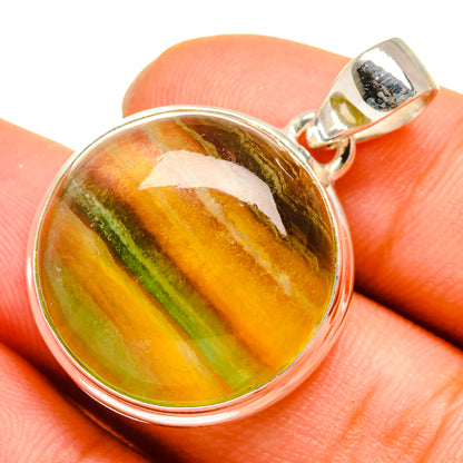 Green Fluorite Pendants handcrafted by Ana Silver Co - PD10085
