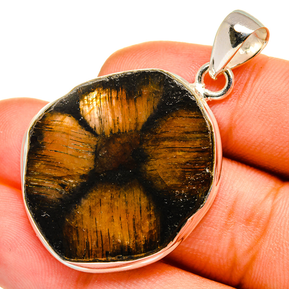 Chiastolite Pendants handcrafted by Ana Silver Co - PD10091