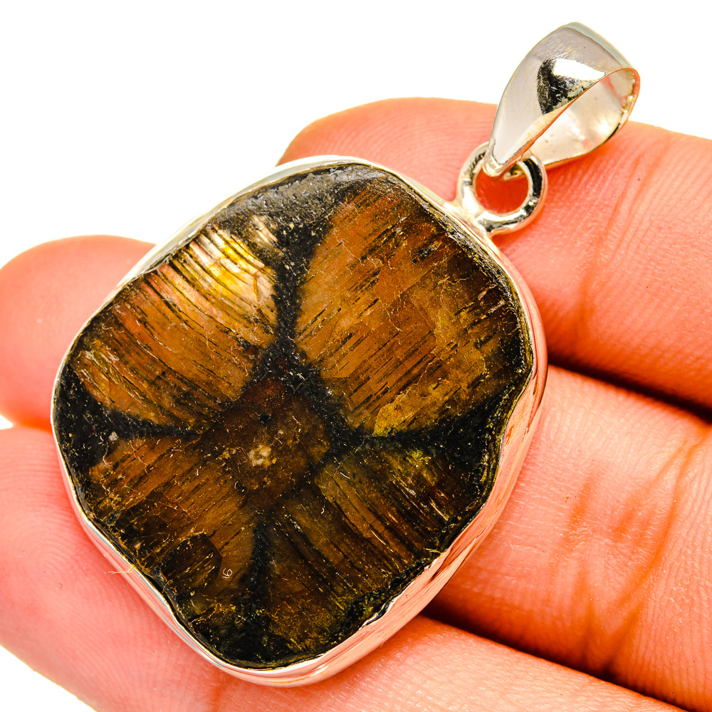 Chiastolite Pendants handcrafted by Ana Silver Co - PD10092