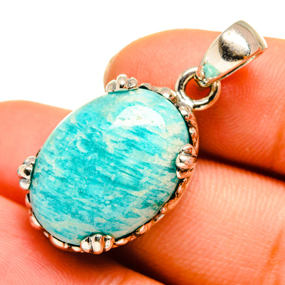 Amazonite Pendants handcrafted by Ana Silver Co - PD10097