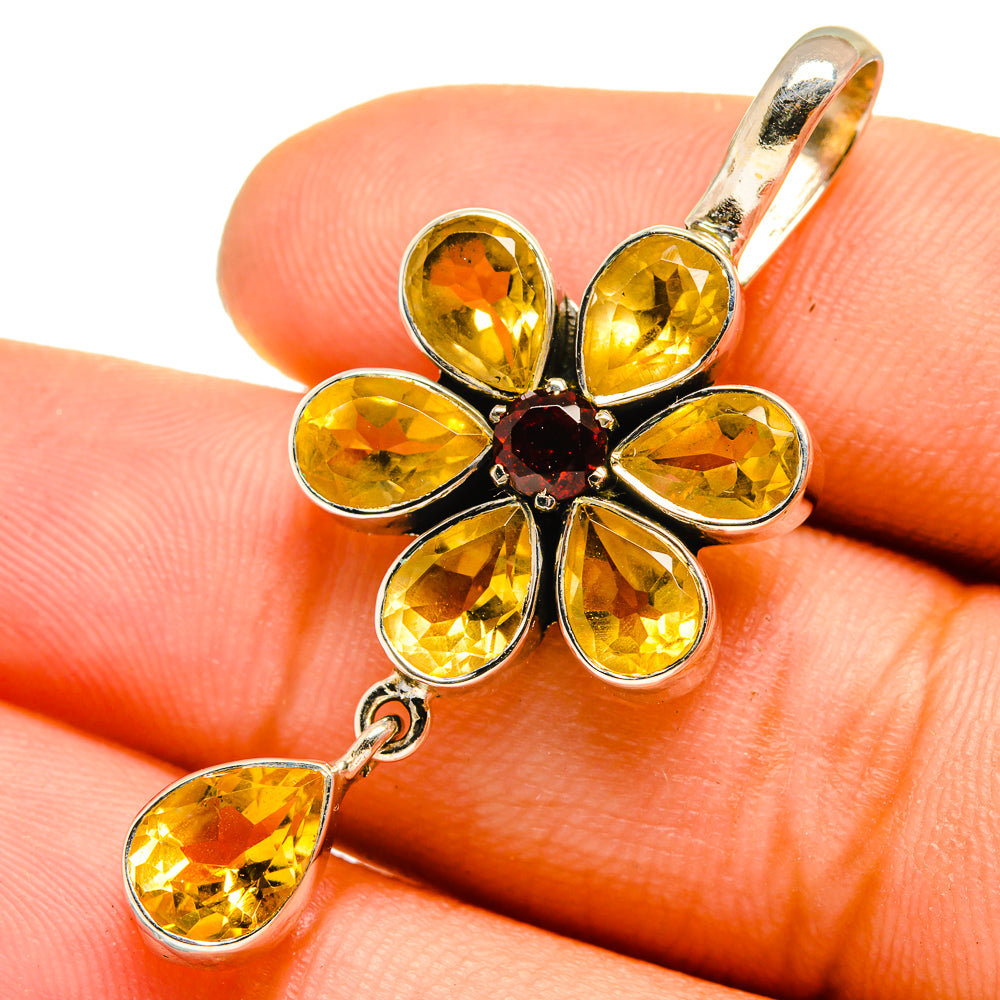 Citrine Pendants handcrafted by Ana Silver Co - PD10098
