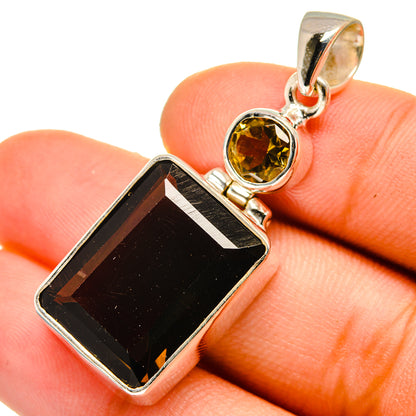 Smoky Quartz Pendants handcrafted by Ana Silver Co - PD10115