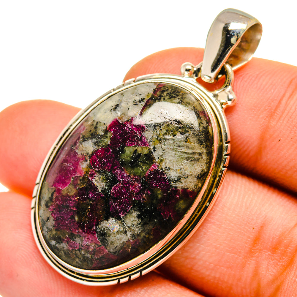 Russian Eudialyte Pendants handcrafted by Ana Silver Co - PD10117