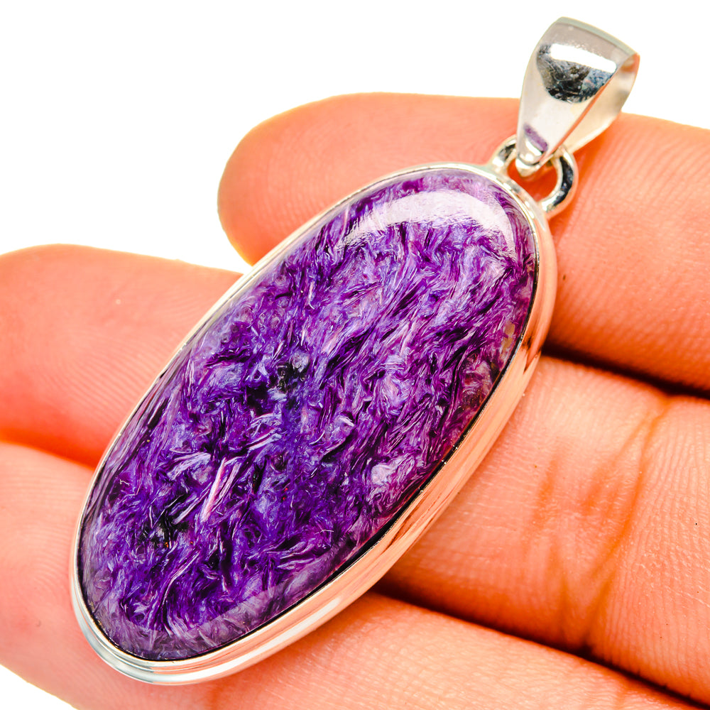 Charoite Pendants handcrafted by Ana Silver Co - PD10122
