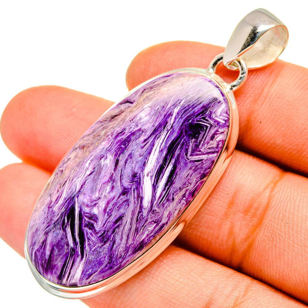 Charoite Pendants handcrafted by Ana Silver Co - PD10124
