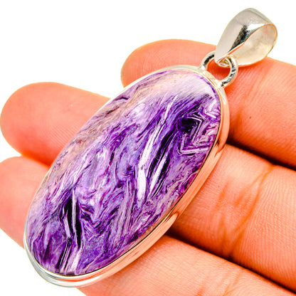 Charoite Pendants handcrafted by Ana Silver Co - PD10124