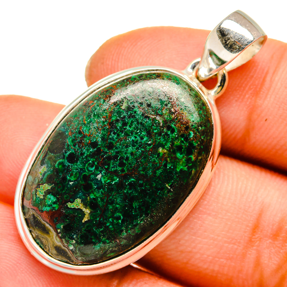 Chrysocolla Pendants handcrafted by Ana Silver Co - PD10131