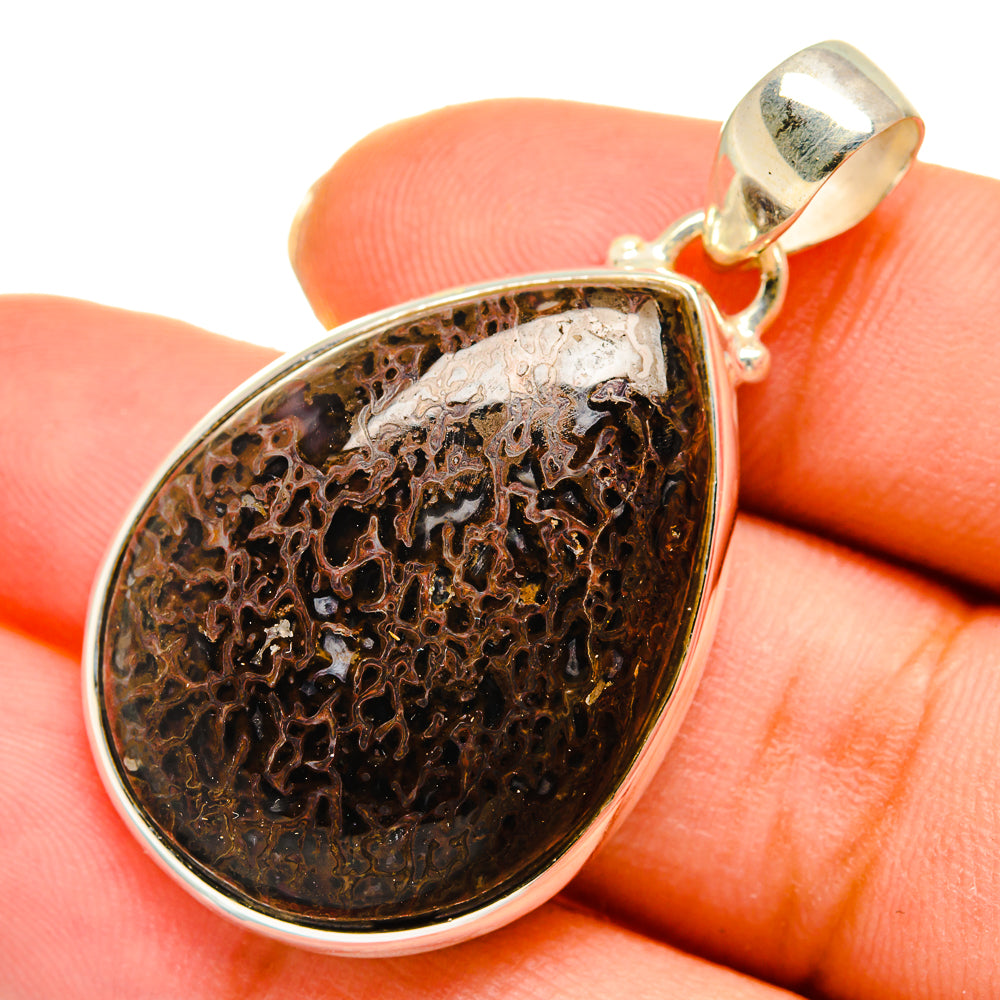 Dinosaur Bone Pendants handcrafted by Ana Silver Co - PD10138