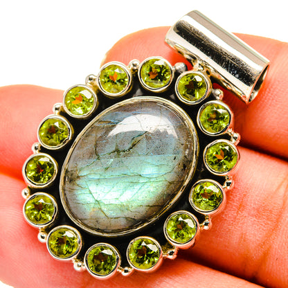 Labradorite Pendants handcrafted by Ana Silver Co - PD10146