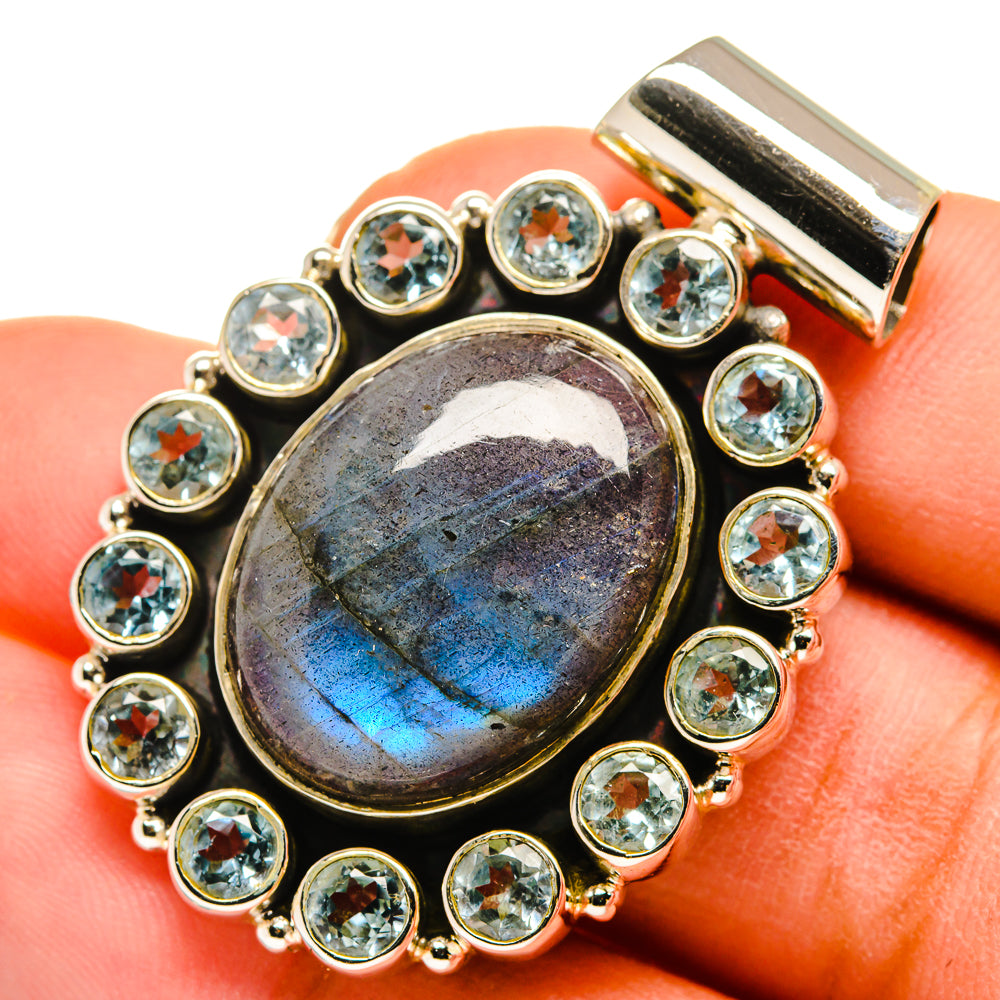 Labradorite Pendants handcrafted by Ana Silver Co - PD10148