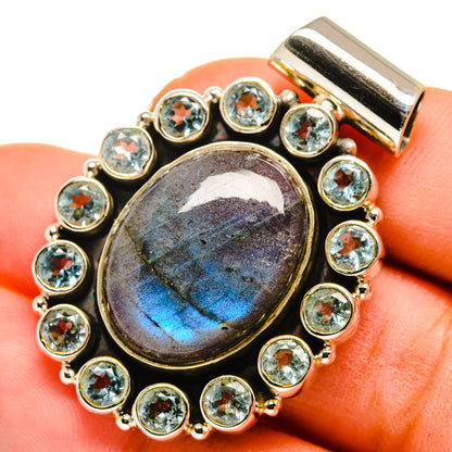 Labradorite Pendants handcrafted by Ana Silver Co - PD10148