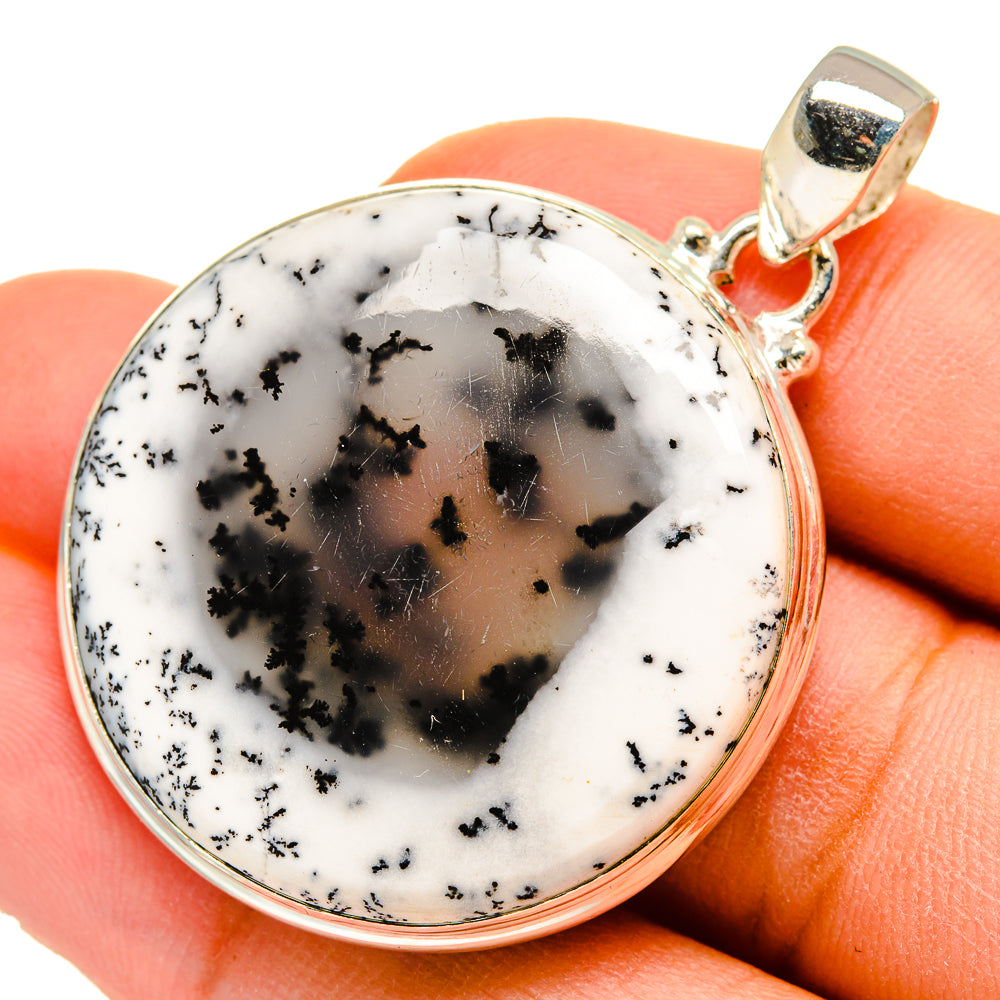Dendritic Opal Pendants handcrafted by Ana Silver Co - PD10151