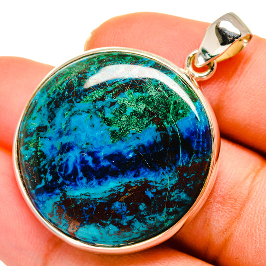 Chrysocolla Pendants handcrafted by Ana Silver Co - PD10153