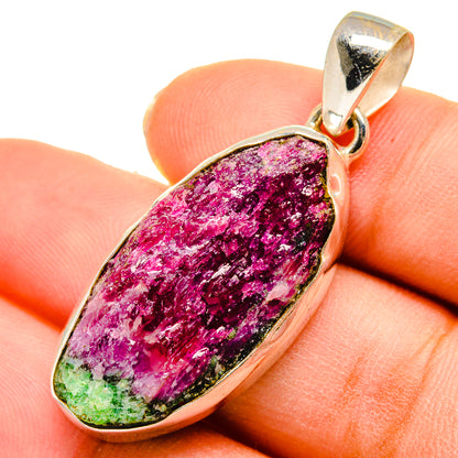 Ruby Zoisite Pendants handcrafted by Ana Silver Co - PD10154