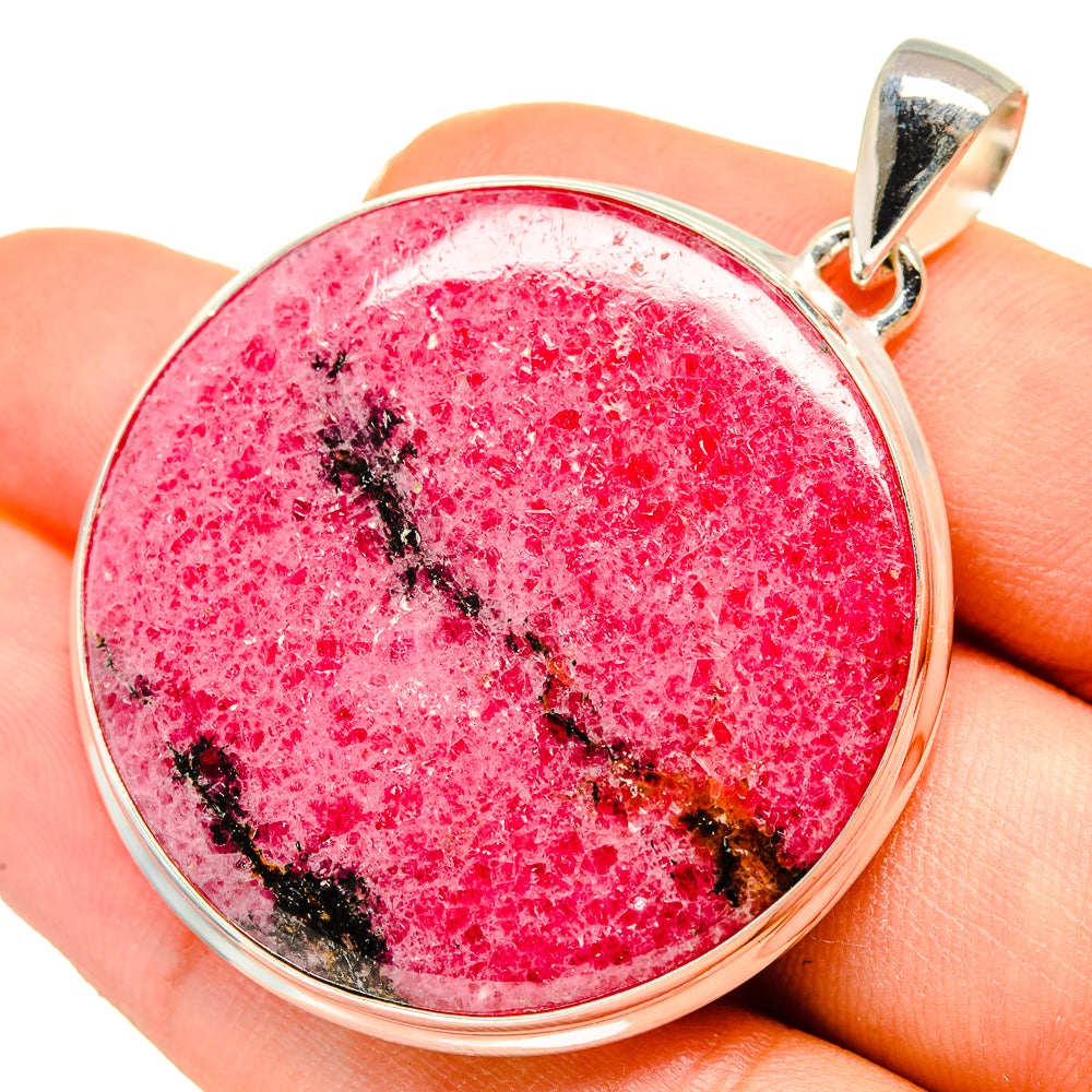 Rhodonite Pendants handcrafted by Ana Silver Co - PD10156