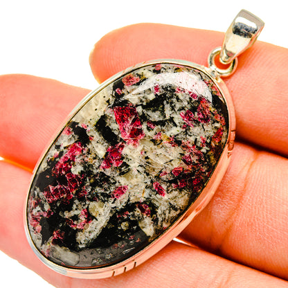 Russian Eudialyte Pendants handcrafted by Ana Silver Co - PD10165