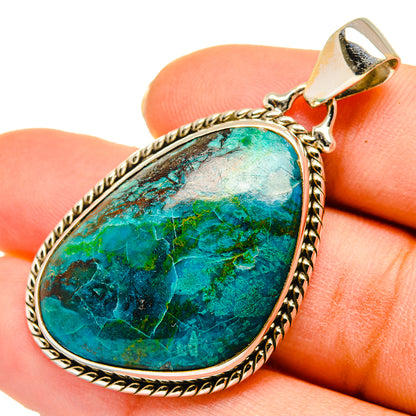 Chrysocolla Pendants handcrafted by Ana Silver Co - PD10167