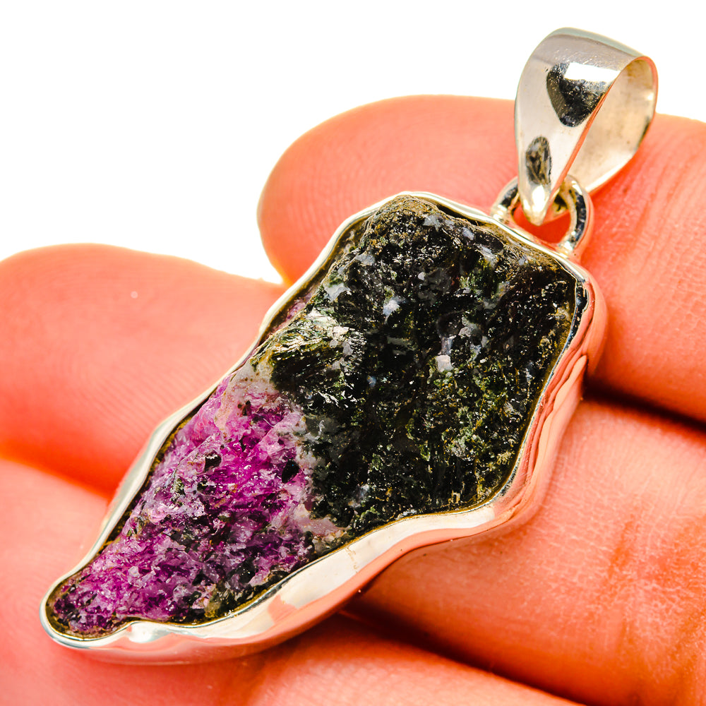 Ruby Zoisite Pendants handcrafted by Ana Silver Co - PD10178