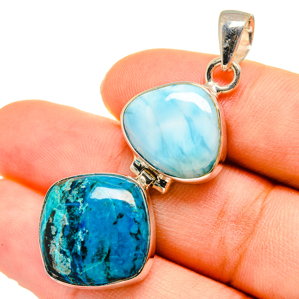 Shattuckite Pendants handcrafted by Ana Silver Co - PD10182