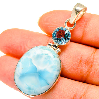 Larimar Pendants handcrafted by Ana Silver Co - PD10185