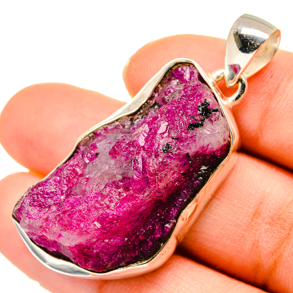 Ruby Fuchsite Pendants handcrafted by Ana Silver Co - PD10189