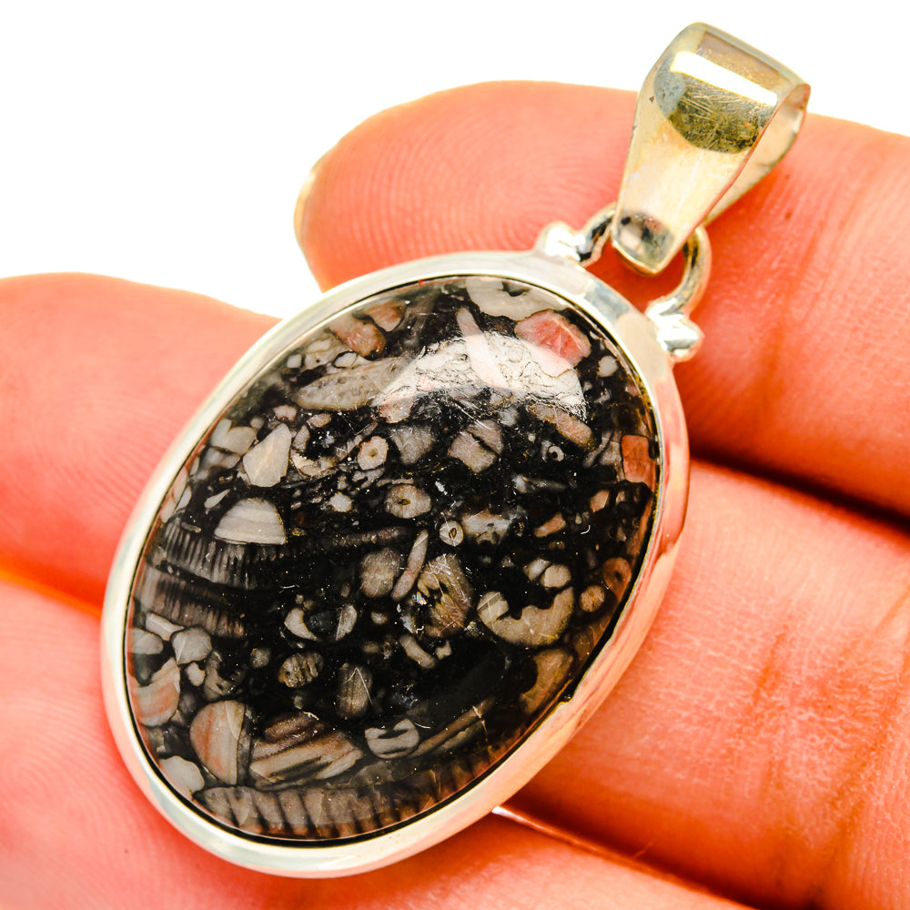 Crinoid Fossil Pendants handcrafted by Ana Silver Co - PD10202