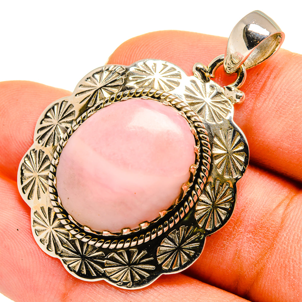 Pink Opal Pendants handcrafted by Ana Silver Co - PD10210