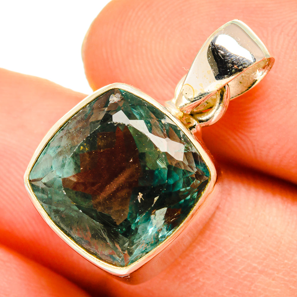 Green Fluorite Pendants handcrafted by Ana Silver Co - PD10220