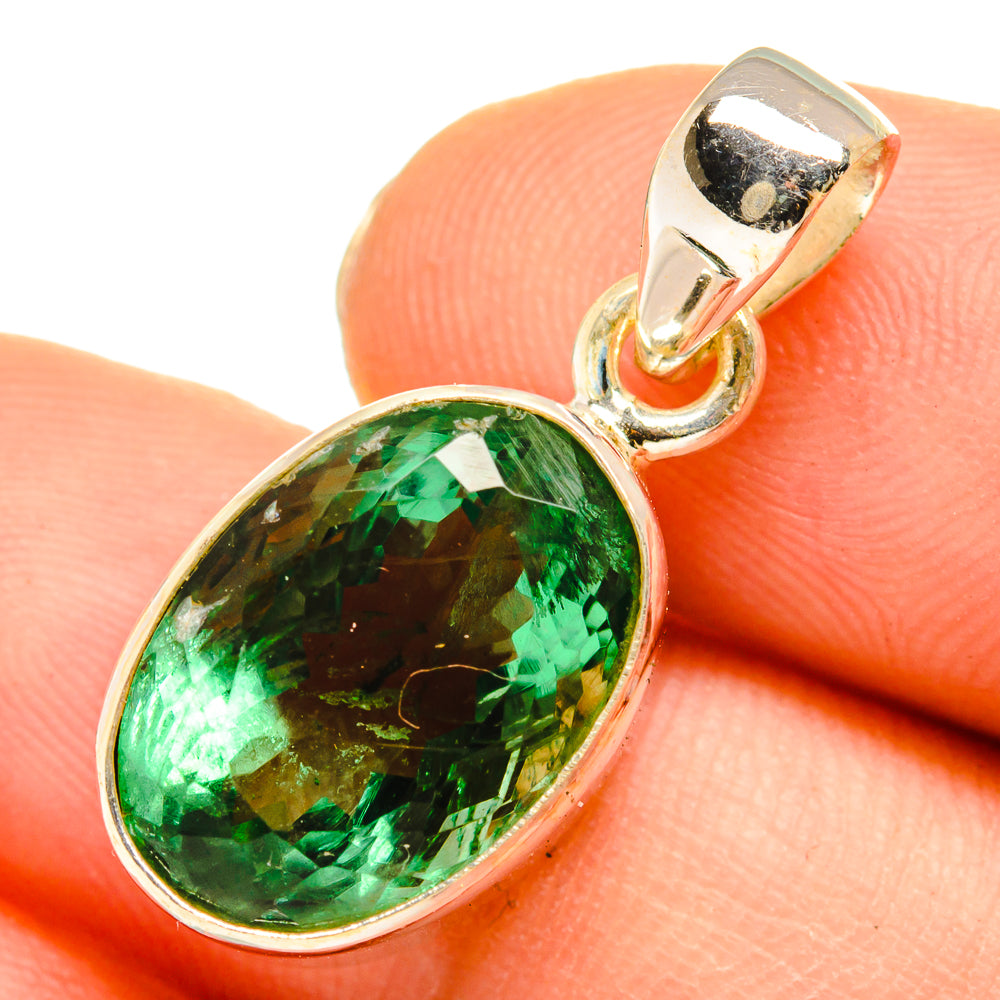 Green Fluorite Pendants handcrafted by Ana Silver Co - PD10221