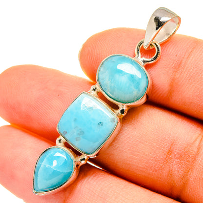 Larimar Pendants handcrafted by Ana Silver Co - PD10227