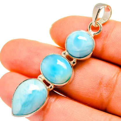 Larimar Pendants handcrafted by Ana Silver Co - PD10228