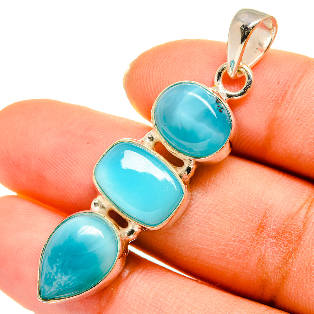 Larimar Pendants handcrafted by Ana Silver Co - PD10229