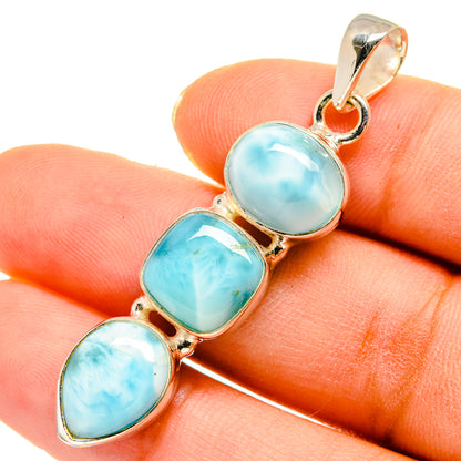 Larimar Pendants handcrafted by Ana Silver Co - PD10231