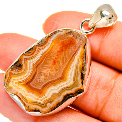 Orange Geode Slice Pendants handcrafted by Ana Silver Co - PD10235