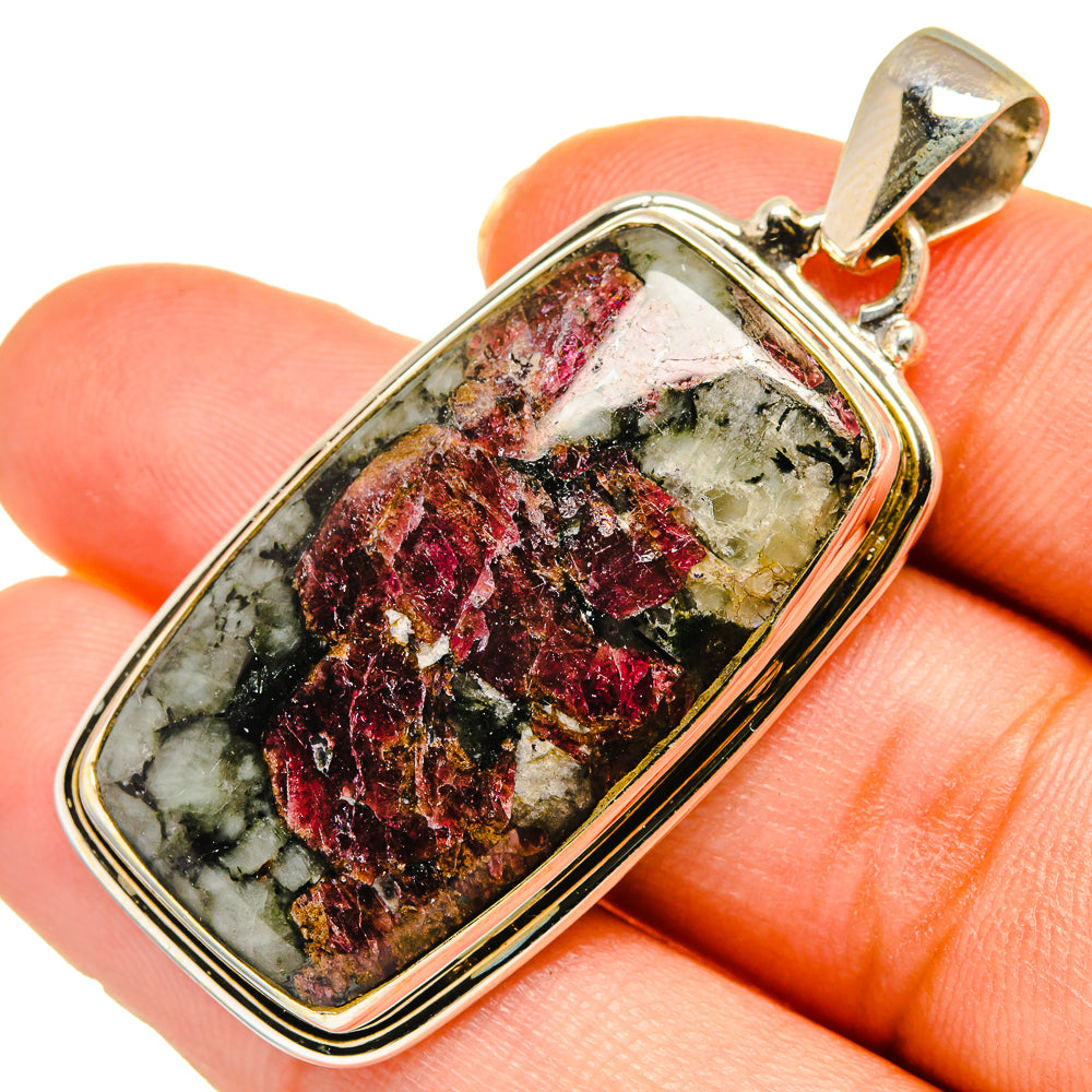 Russian Eudialyte Pendants handcrafted by Ana Silver Co - PD10239