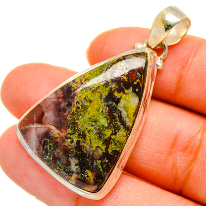 Dragon Blood Jasper Pendants handcrafted by Ana Silver Co - PD10249