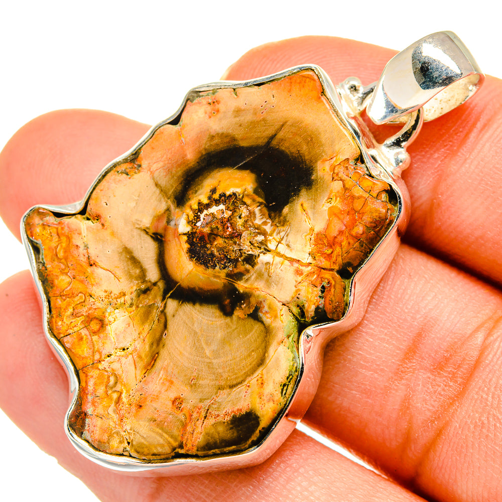 Petrified Wood Pendants handcrafted by Ana Silver Co - PD10257