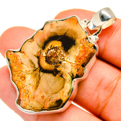Petrified Wood Pendants handcrafted by Ana Silver Co - PD10257
