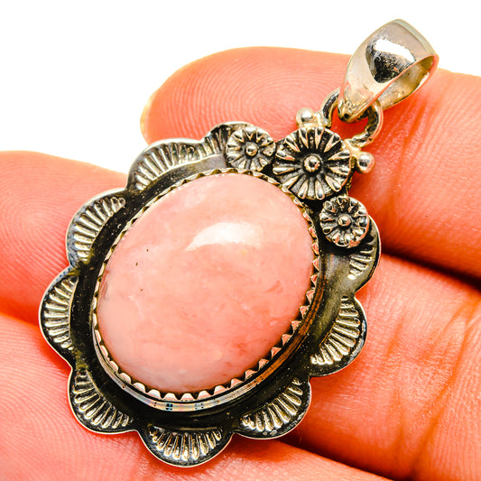 Pink Opal Pendants handcrafted by Ana Silver Co - PD10262