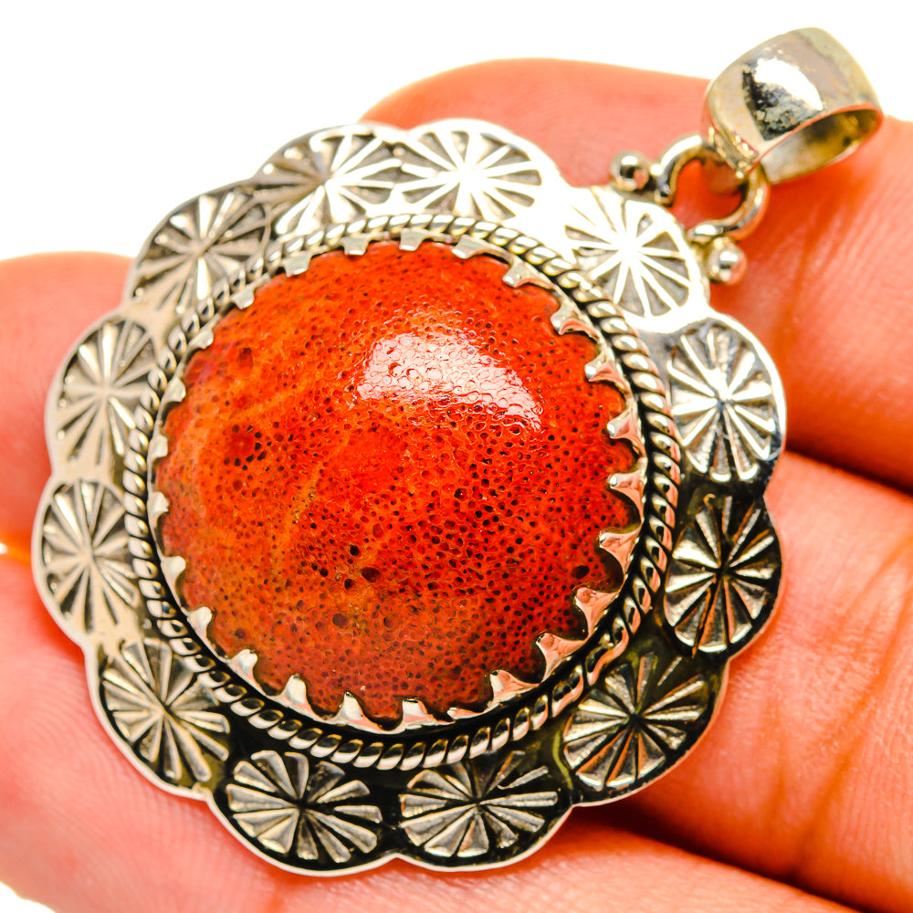 Sponge Coral Pendants handcrafted by Ana Silver Co - PD10263