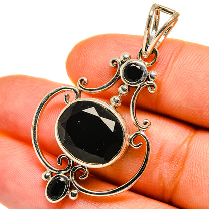 Black Onyx Pendants handcrafted by Ana Silver Co - PD10269